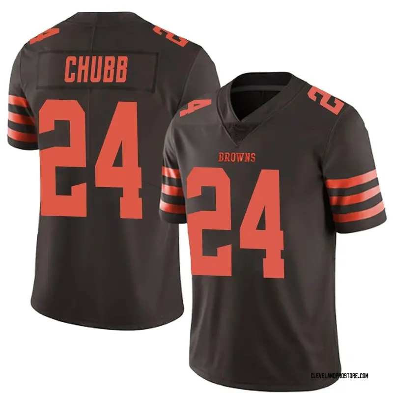 Men's Nick Chubb Cleveland Browns Color Rush Jersey - Brown Limited