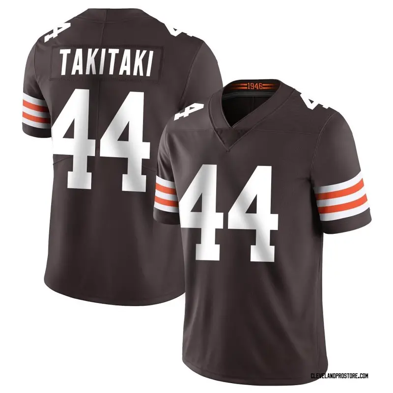 Men's Sione Takitaki Cleveland Browns Team Color Vapor Untouchable Jersey - Brown Limited